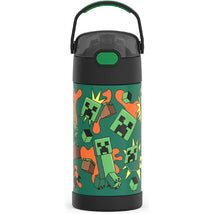Thermos FUNtainer Stainless Steel Water Bottle 12 oz - Minecraft Image 1