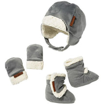 Tomy JJ Cole Winter Hats For Kids, Mittens and Boots Set, Grey Image 1