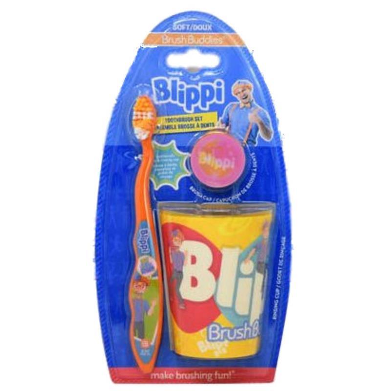 United Pacific Designs - Blippi Manual Toothbrush Gift Set
