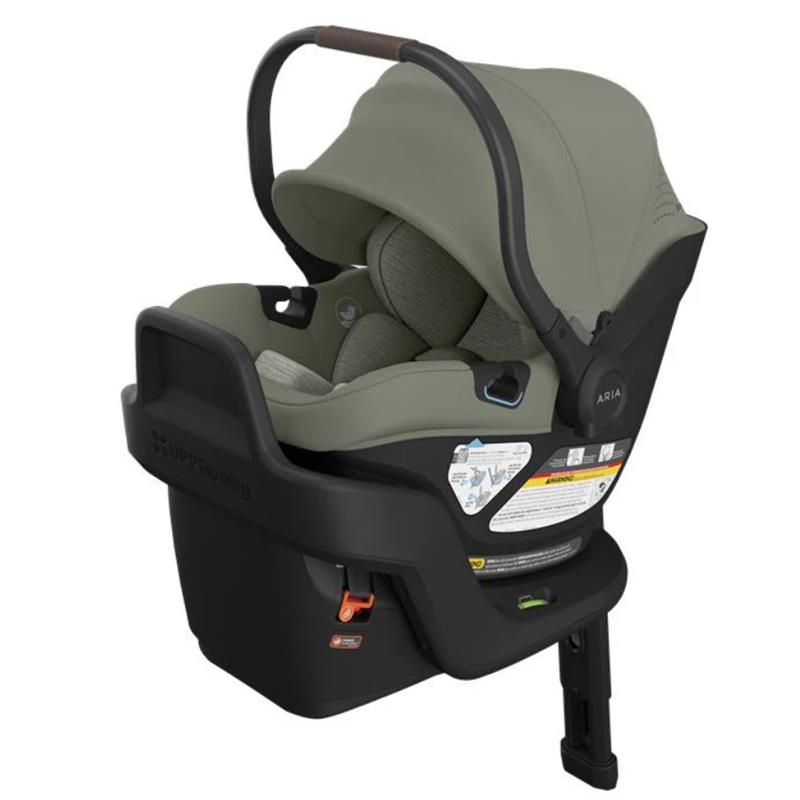 green car seat and stroller UPPAbaby Aria V2 Infant Car Seat - Evelyn