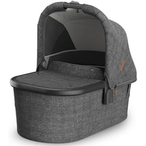 UPPAbaby - Bassinet V3, Compatible with Vista, Cruz, Ridge, Minu Strollers, Greyson (Charcoal Mélange/Carbon Frame) Image 1