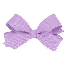 Wee Ones - Classic Grosgrain Hair Bows on a WeeStay No-Slip Hair Clip, Tiny, Light Orchid Image 1