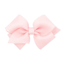 Wee Ones - Girls' Grosgrain Hair Bows with Organza Overlay on a WeeStay Clip, Extra Small, Light Pink Image 1