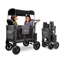 Wonderfold - W2 Luxe Pro Double Stroller For 2 kids, Charcoal Gray Image 1