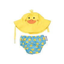 Zoocchini Baby Swim Diaper & Sun Hat Set Duck Image 1