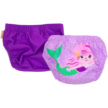 Zoocchini - Knit Swim Diaper 2 Pc Set, Mermaid Image 1