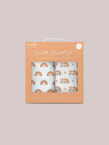 Swaddle Blanket Set - Be Kind Rainbows