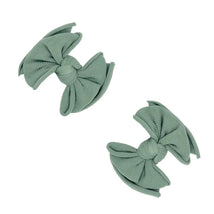 2PK BABY FAB CLIPS: sage
