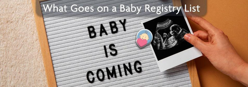 what goes on a baby registry list blog banner
