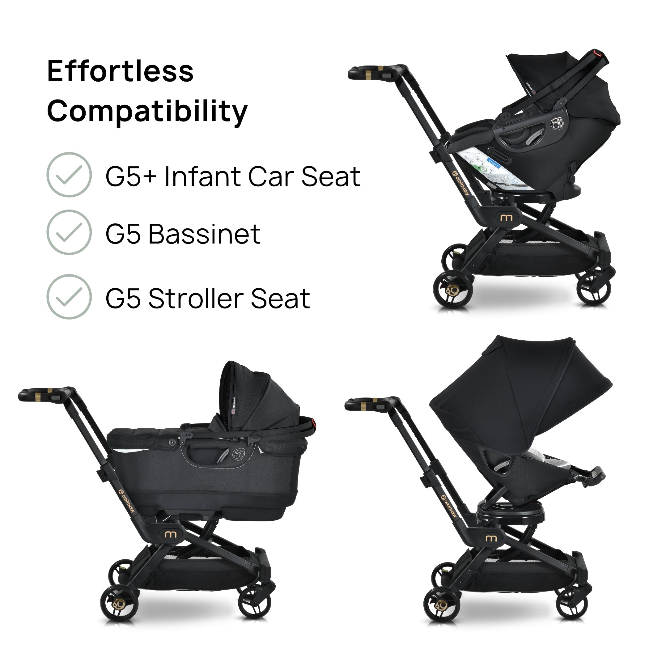 Orbit Baby M+ Stroll, Lounge, & Ride Travel System