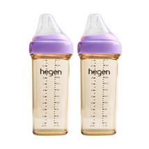Hegen PPSU Anti-Colic Baby Bottle - 6 Months Plus - 330ml/11oz - Purple - 2-Pack