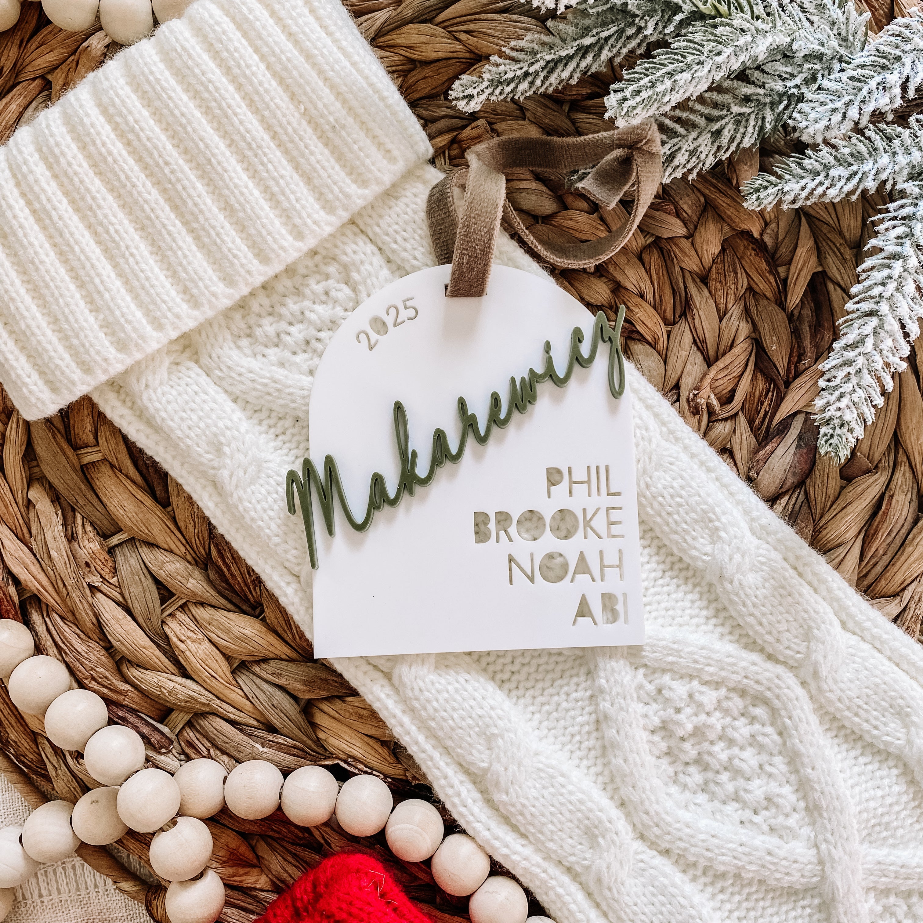 Custom Family Ornament - Acrylic Cutout