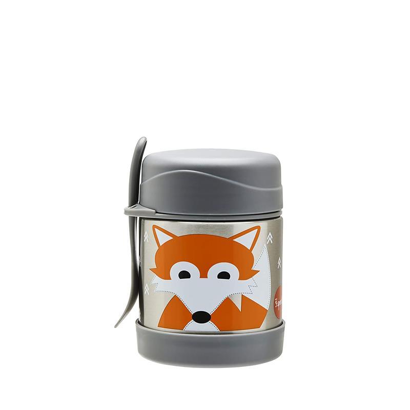 3 Sprouts - Stainless Steel Food Jar, Fox Image 1