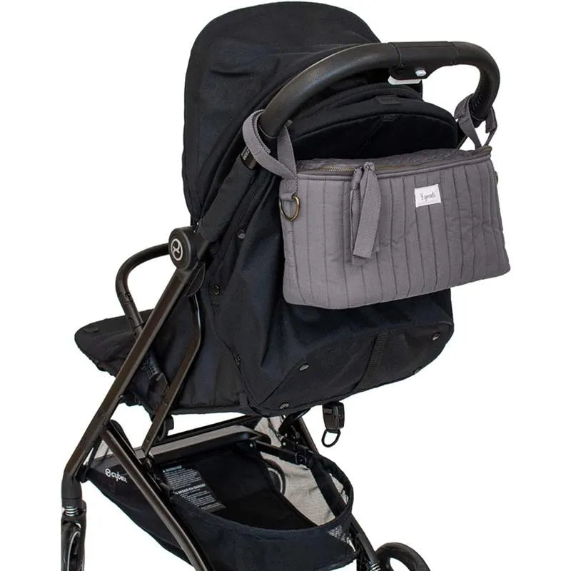 3 Sprouts - Universal Stroller Caddy Organizer, Charcoal Grey Image 6