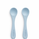 Primo Passi - Silicone Carrot Freezer + Food Feeder + Spoon 2-Pack + Suction Bowl + Suction Plate + Training Cup And Snack Cup - Dusty Blue