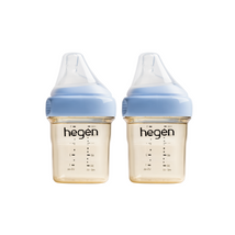 Hegen PPSU Anti-Colic Baby Bottle - 1 to 3 Months 150ml/5oz - Blue - 2-Pack