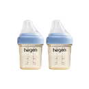 Hegen PPSU Anti-Colic Baby Bottle - 1 to 3 Months 150ml/5oz - Blue - 2-Pack