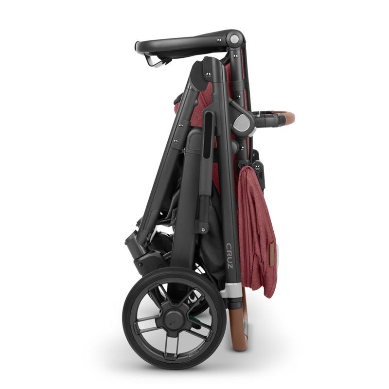 Uppababy - Cruz V2 Stroller, Lucy (Rosewood Mélange/Carbon/ Saddle Leather) Image 2