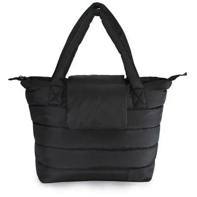 7 A.M. Voyage - Capri Diaper Tote, Black Image 1