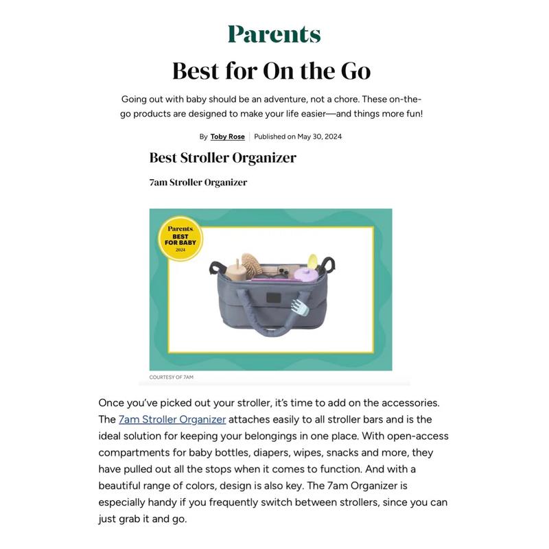 7AM - Stroller Organizer - Oat Image 7