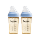 Hegen PPSU Anti-Colic Baby Bottle - 3 to 6 Months - 240ml/8oz - Blue - 2-Pack