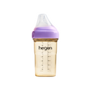 Hegen PPSU Anti-Colic Baby Bottle - 3 to 6 Months - 240ml/8oz - Purple