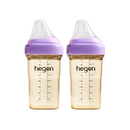 Hegen PPSU Anti-Colic Baby Bottle - 3 to 6 Months - 240ml/8oz - Purple - 2-Pack