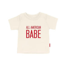 97 Design & Co - All American Babe Kids T-Shirt, 4th of July Image 1