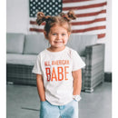 97 Design & Co - All American Babe Kids T-Shirt, 4th of July Image 3