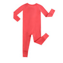 Berry Red Zippered Baby Romper