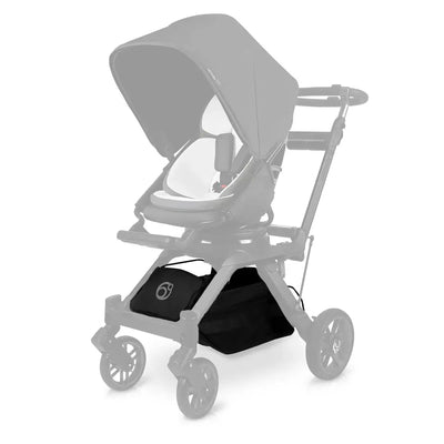 Orbit Baby G5 Cargo Basket attached to a baby stroller