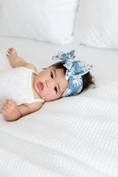 PRINTED FAB: denim daisy