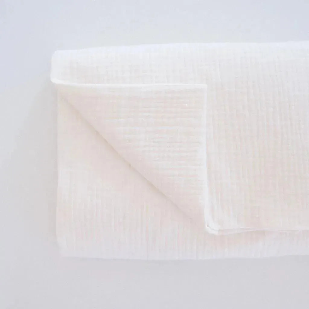 Waterproof Cotton Crib Sheet - Muslin