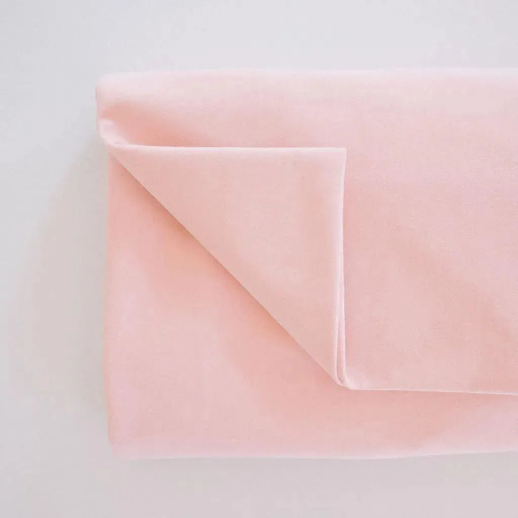 Waterproof Cotton Crib Sheet - Blush