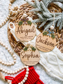 3D Customized Baby's 1st Christmas Ornament -  Holly