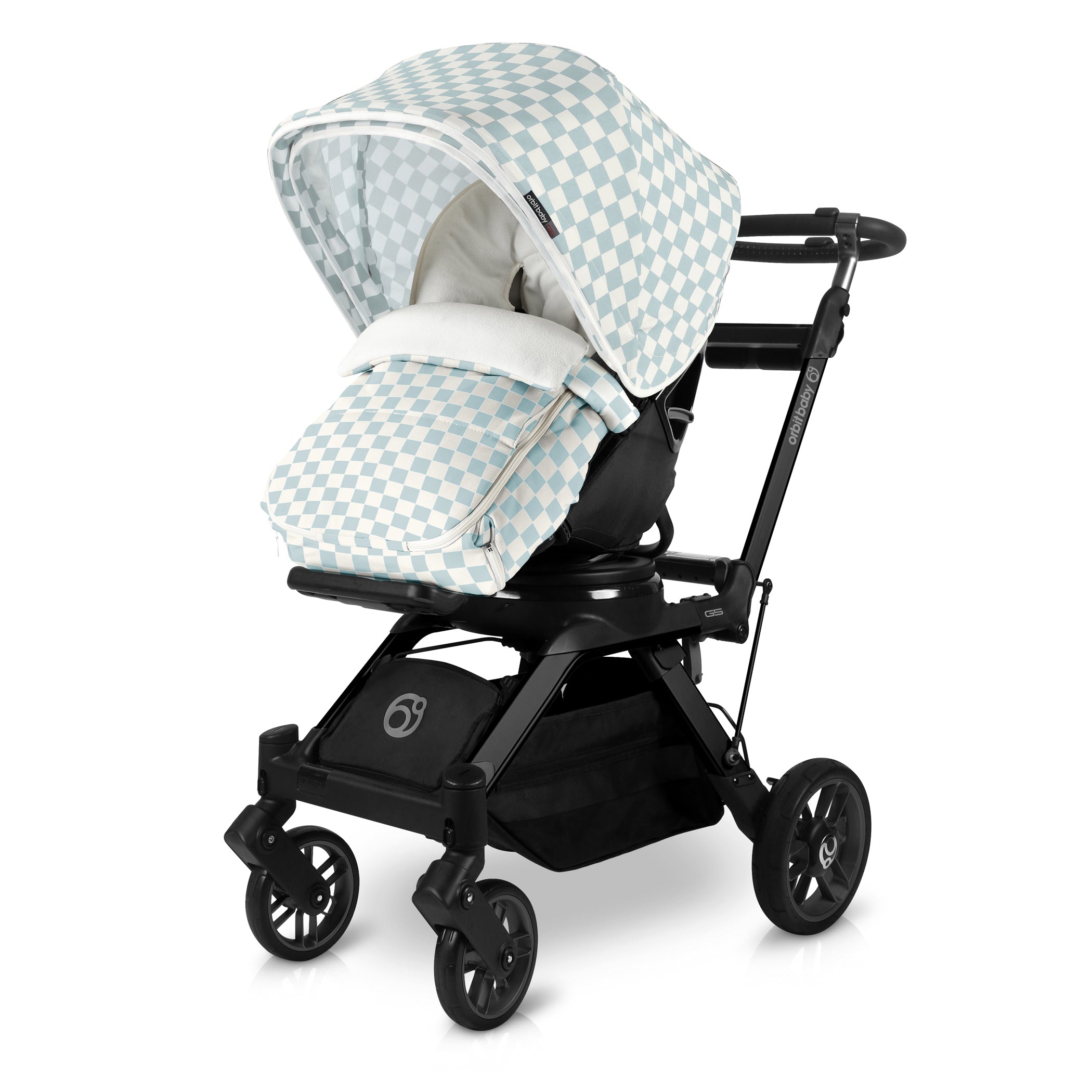 Stroller Footmuff in Checkered Surf Spray