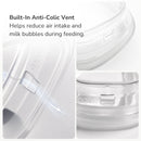 Hegen PPSU Anti-Colic Baby Bottle - 3 to 6 Months - 240ml/8oz - 2-Pack - White