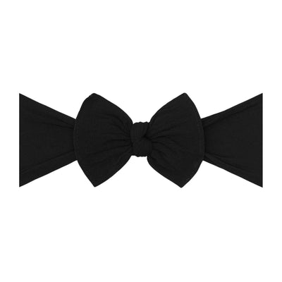 Black ITTY BITTY KNOT baby headband by Baby Bling Bows