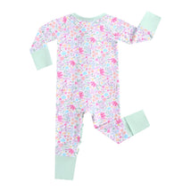 Tiny Blooms Ruffled Zippered Baby Romper