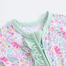 Tiny Blooms Ruffled Zippered Baby Romper