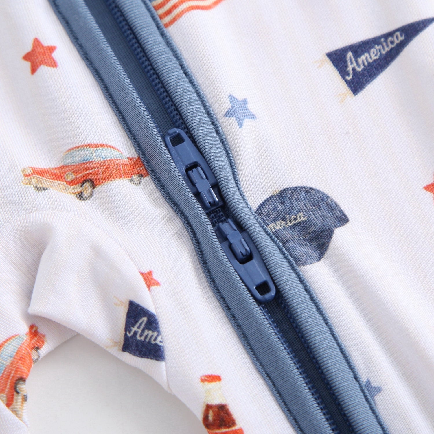 Route 66 Zippered Baby Romper