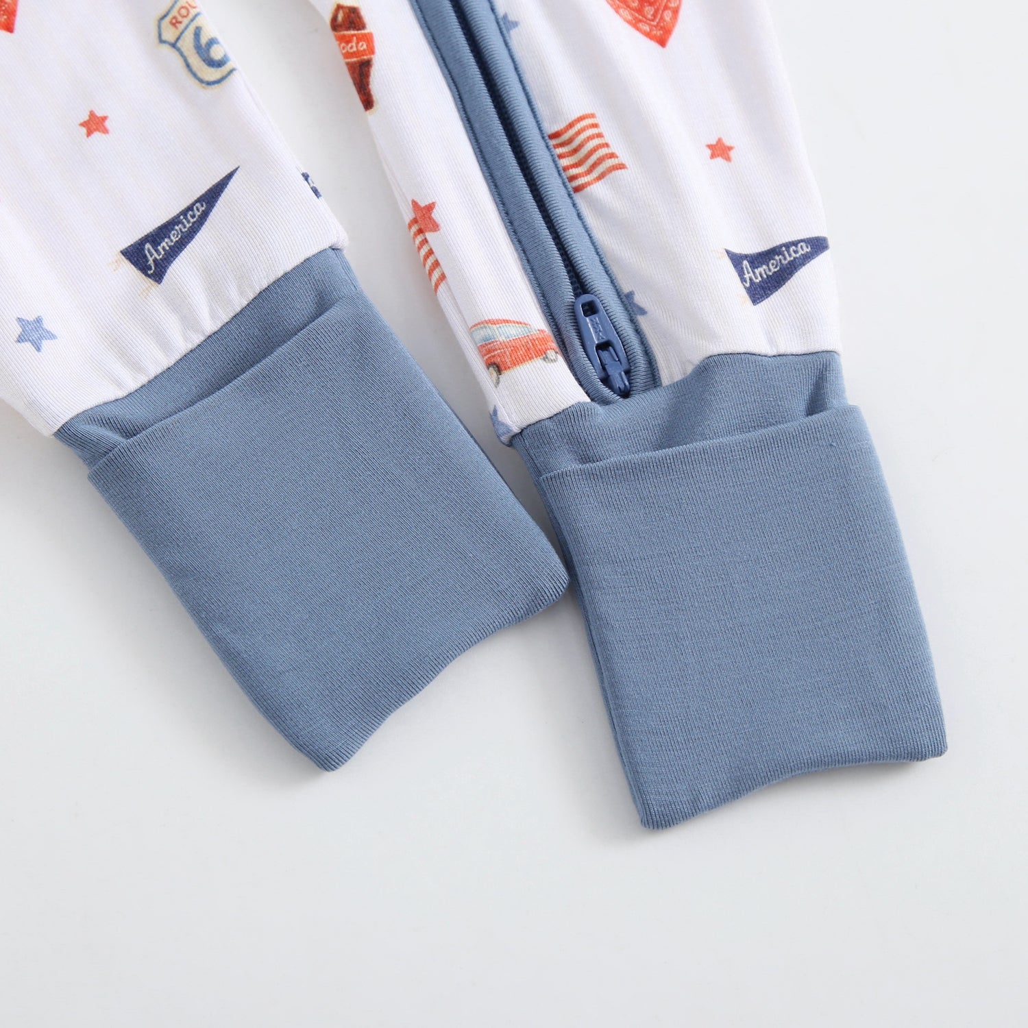 Route 66 Zippered Baby Romper