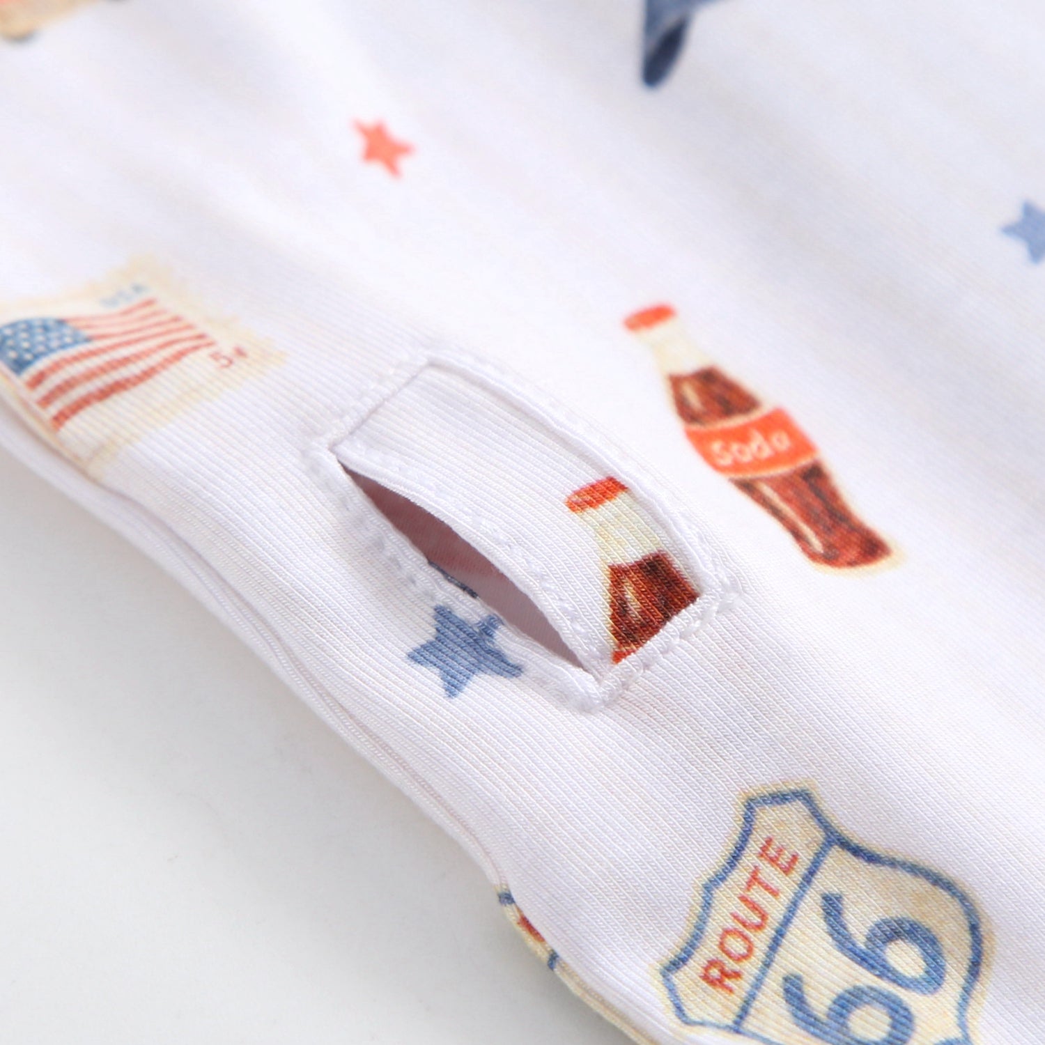 Route 66 Zippered Baby Romper