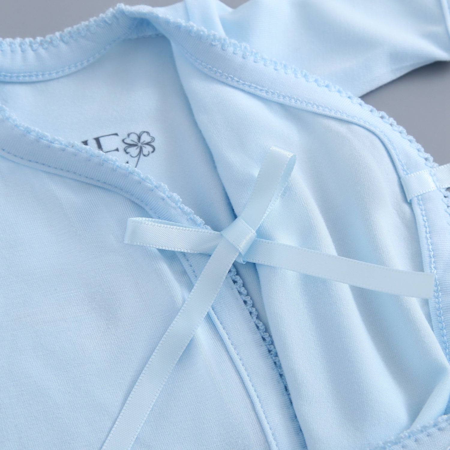 Light Blue Bereavement Gown & Hat Set