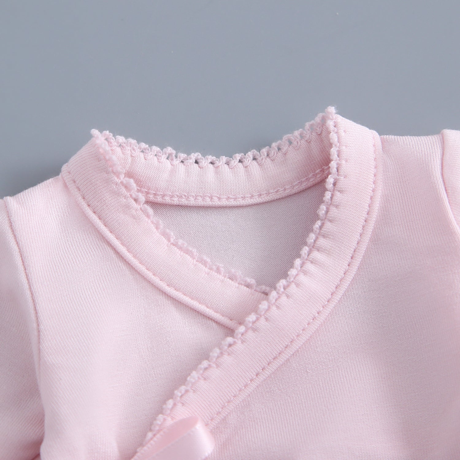 Light Pink Bereavement Gown & Hat Set