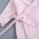 Light Pink Bereavement Gown & Hat Set