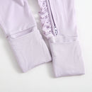 Wisteria Ruffled Zippered Baby Romper