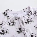 Lucky Panda Zippered Baby Romper