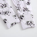 Lucky Panda Zippered Baby Romper