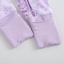 Bows & Blooms Ruffled Zippered Baby Romper